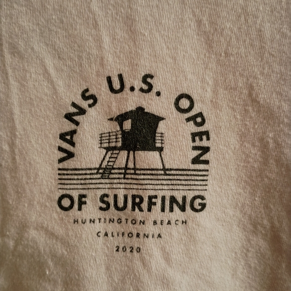 2/$10 Vans Light Pink Graphic Crop Top Size Large - Picture 2 of 7